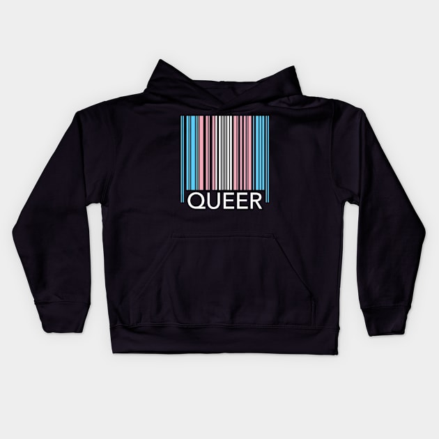 Queer Barcode Kids Hoodie by Tainted